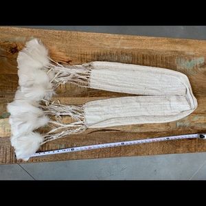 Mary Lynn O’Shea Vintage Scarf with Real Feathers